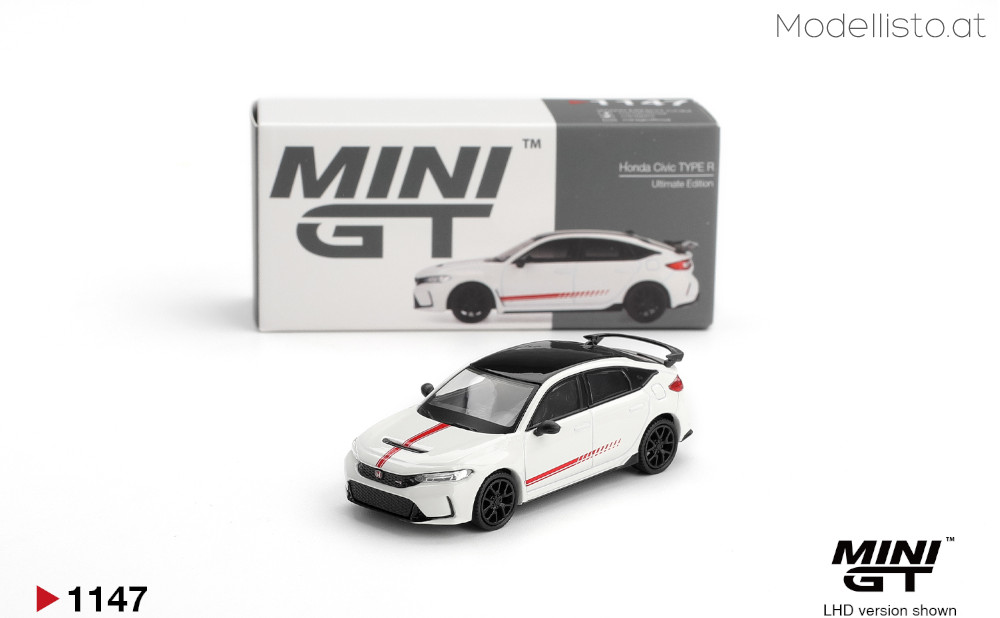 MGT1147 MiniGT HONDA CIVIC (FL-5) TYPE R ULTIMATE EDITION CHAMPIONSHIP WHITE 2025
