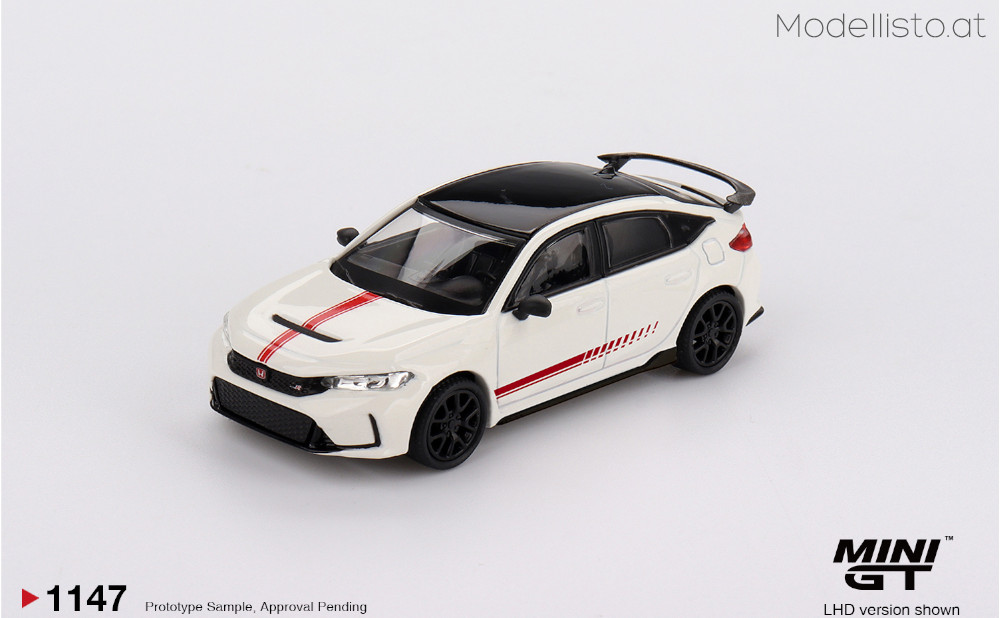 MGT1147 MiniGT HONDA CIVIC (FL-5) TYPE R ULTIMATE EDITION CHAMPIONSHIP WHITE 2025