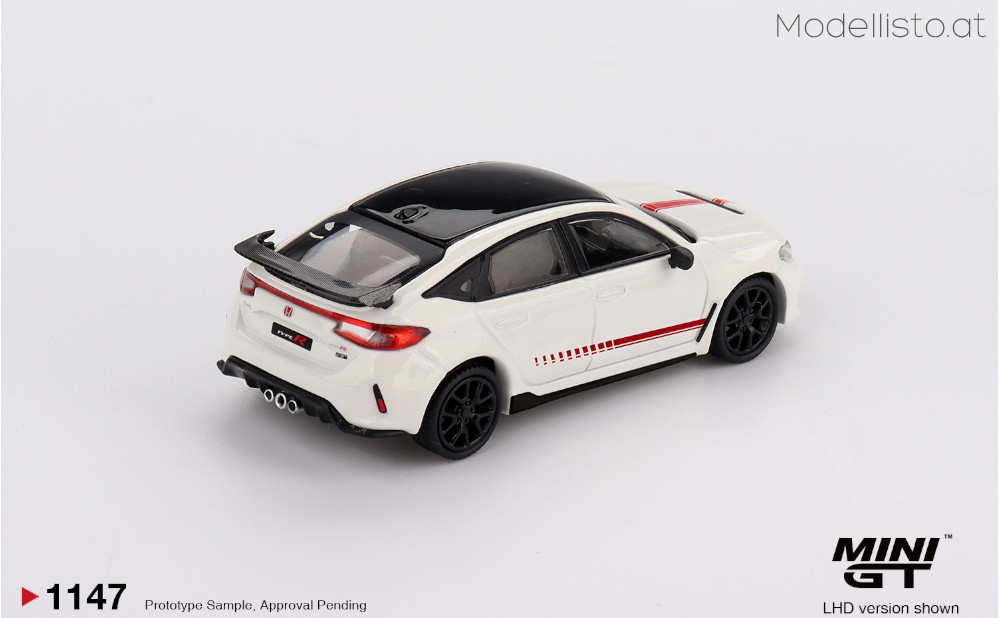 MGT1147 MiniGT HONDA CIVIC (FL-5) TYPE R ULTIMATE EDITION CHAMPIONSHIP WHITE 2025