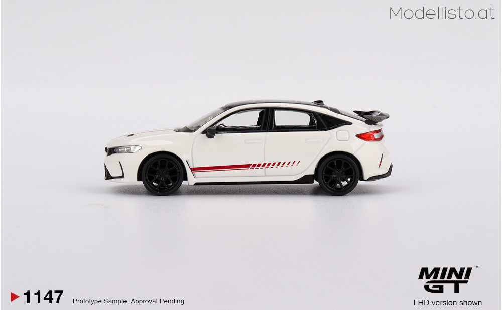 MGT1147 MiniGT HONDA CIVIC (FL-5) TYPE R ULTIMATE EDITION CHAMPIONSHIP WHITE 2025