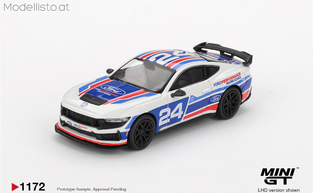 MGT1172 MiniGT FORD MUSTANG DARK HORSE #24 FORD PERFORMANCE RACING SCHOOL 2025