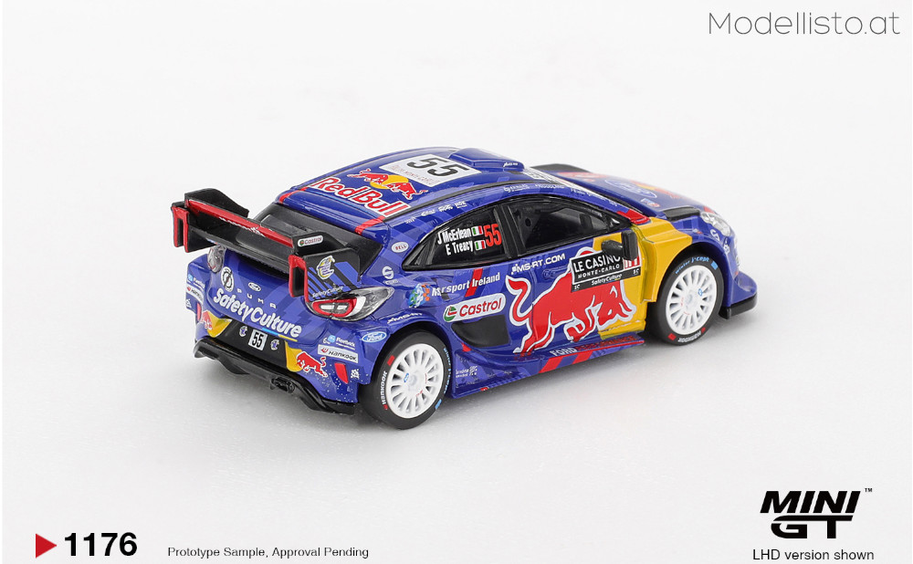 MGT1176 MiniGT FORD PUMA RALLY1 #55 M-SPORT FORD RALLY MONTE-CARLO 2025
