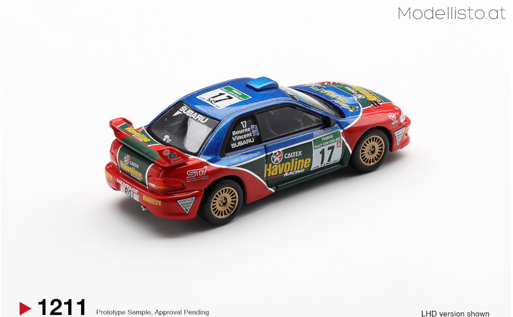 MGT1211 MiniGT SUBARU IMPREZA WRC98 #17 RALLY NEW ZEALAND 2000