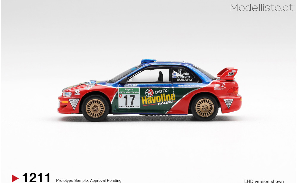 MGT1211 MiniGT SUBARU IMPREZA WRC98 #17 RALLY NEW ZEALAND 2000