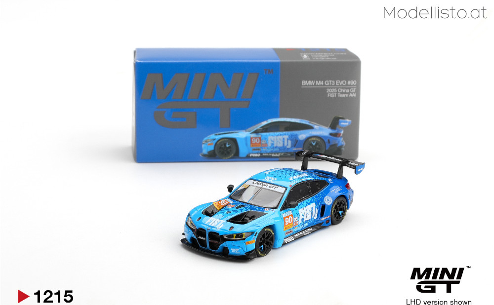 MGT1215 MiniGT BMW M4 (G82) GT3 EVO #90 FIST TEAM AAI CHINA GT 2025