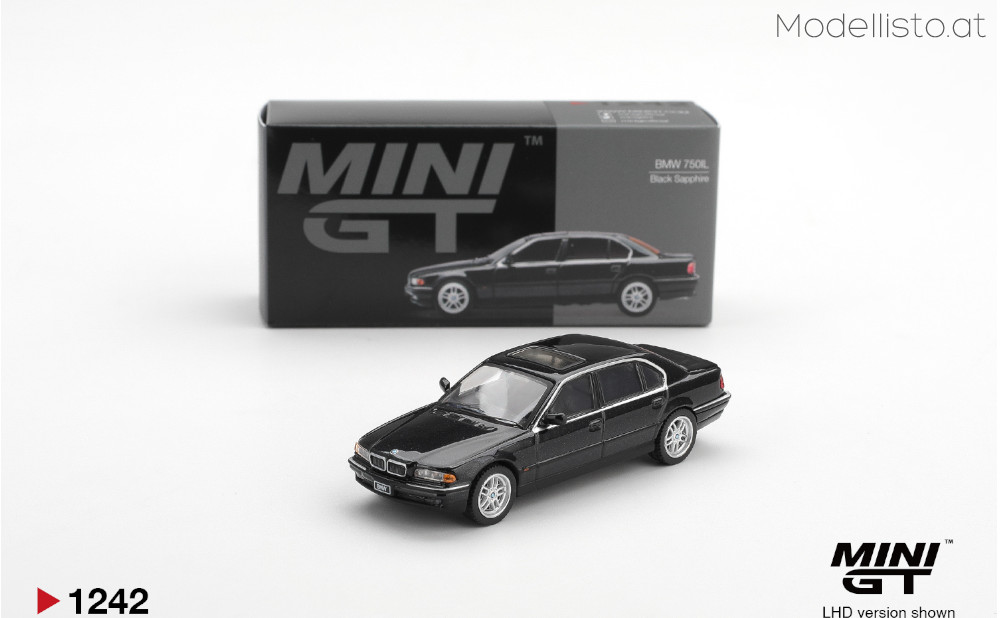 MGT1242 MiniGT BMW 750IL (E38) BLACK SAPPHIRE 1999