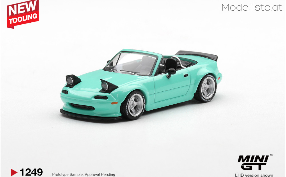 MGT1249 MiniGT MAZDA MX5 (NA) PANDEM BODY KIT MINT GREEN 2026
