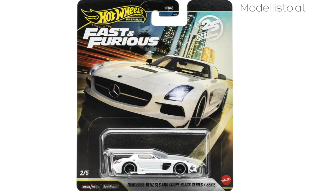 JHW65 Hotwheels Mercedes-Benz SLS AMG Coupe Black Series