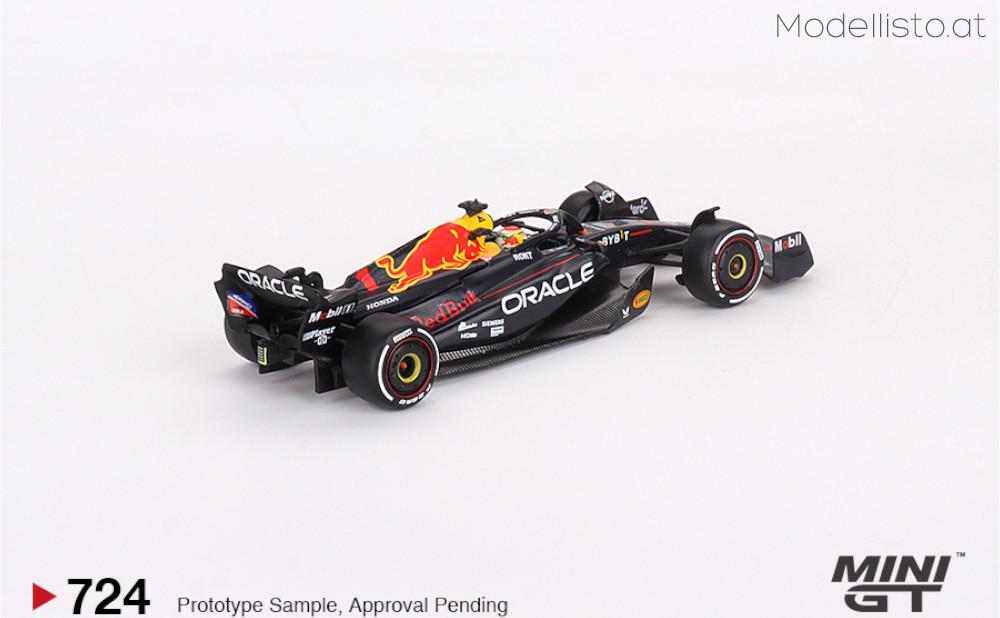 MGT724 MiniGT 2023 Red Bull Racing F1 RB19 #1 Max Verstappen Bahrein GP Winner