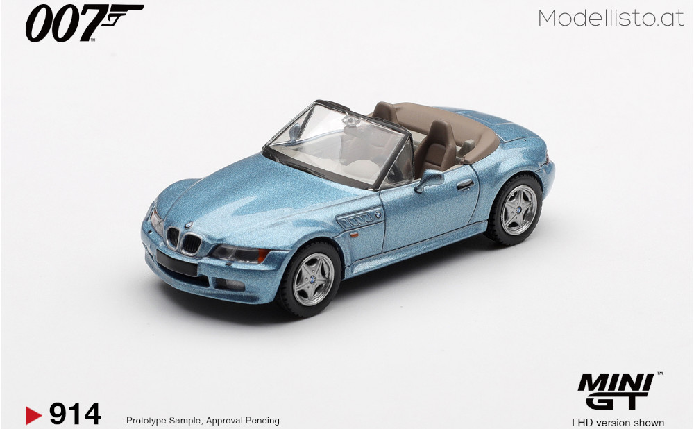 MGT00914-007E MiniGT BMW Z3 007-Golden Eye englischer Blister
