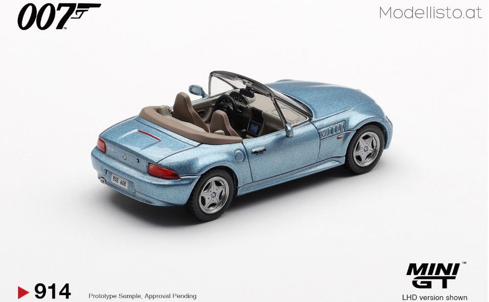 MGT00914-007E MiniGT BMW Z3 007-Golden Eye englischer Blister