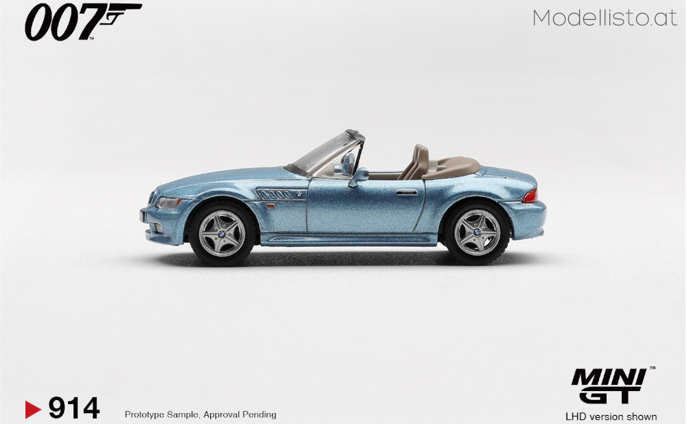 MGT00914-007E MiniGT BMW Z3 007-Golden Eye englischer Blister