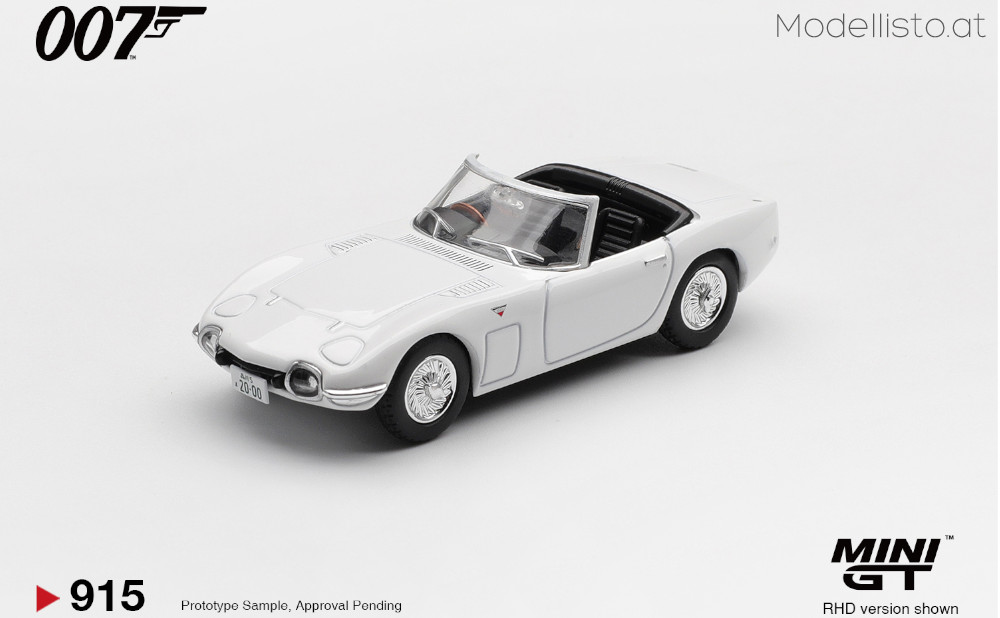 MGT00915-007G MiniGT Toyota 2000GT Roadster 007-Man Lebt Nur Zweimal deutscher Blister