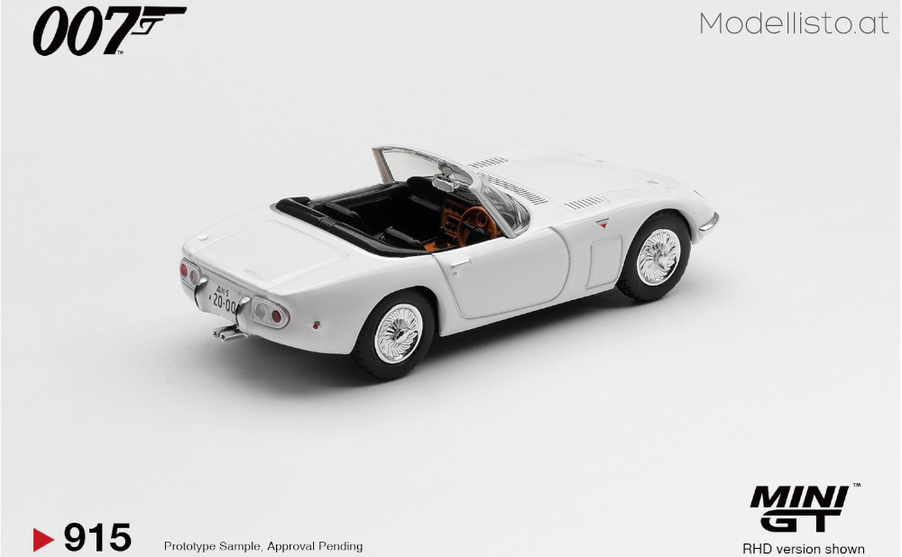 MGT00915-007G MiniGT Toyota 2000GT Roadster 007-Man Lebt Nur Zweimal deutscher Blister