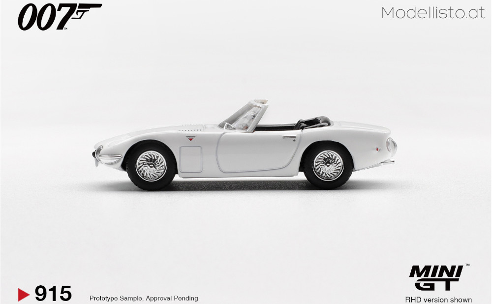 MGT00915-007G MiniGT Toyota 2000GT Roadster 007-Man Lebt Nur Zweimal deutscher Blister