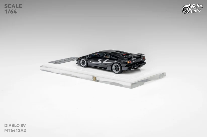 MT6413A2 Micro Turbo Lamborghini Diablo SV Piano Black