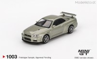MGT1003 MiniGT Nissan Skyline GT-R (R34) V-Spec ll, millenium jade