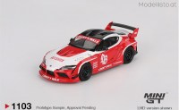 MGT1103 MiniGT Toyota GR Supra LB-Works, red/white 2025