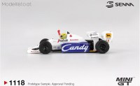 MGT1118 MiniGT F1 Toleman TG1847 #19 Ayrton Senna Monaco GP 2nd Place 1984