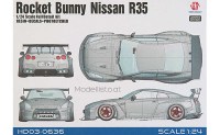 HD03-0636 1/24 Hobby Design Rocket Bunny Nissan R35
