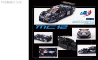 BBRDIE6424 1/64 BBR Maserati MC12 Competizione #15 JMB Racing 24h Spa, blue