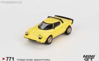 MGT624 MiniGT 1975 Lancia Stratos HF Stradale, giallo fly, yellow