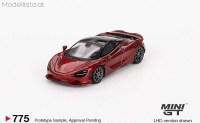 MGT775 MiniGT 2023 McLaren 750S, amaranth dark red