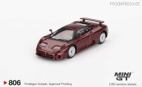 MGT806 MiniGT 1995 Bugatti EB110 GT, dark red metallic