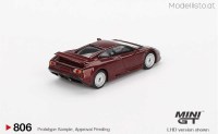 MGT806 MiniGT 1995 Bugatti EB110 GT, dark red metallic