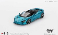 MGT812 MiniGT 2024 McLaren 750S Spider, belize blue