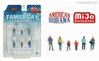 AD2410MJ American Diorama 1/64 Family Day, diecast Figuren Set