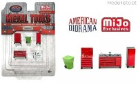 AD2411MJ American Diorama 1/64 Tools Set metal diecast (Set B)