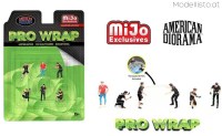 AD2413MJ American Diorama 1/64 Pro Wrap Figuren Set (Transparent Folie enthalten)