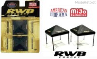 AD2418MJ American Diorama 1/64 RWB Canopy 2er Zelt Set