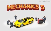 AD2435MJ American Diorama 1/64 Mechanics 5 Figuren Set
