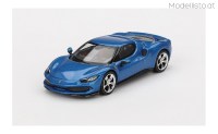 BBRFER64004 1/64 BBR Ferrari 296 GTB, blue corsa
