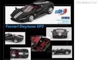 BBRFER64021 1/64 BBR Ferrari Daytona SP3, matt black