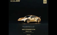 PR640042 Pop Race 1/64 Porsche 911 (992) Stinger GTR, gold