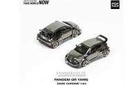 PR640055 Pop Race 1/64 Toyota Yaris GR Pandem dark chrom