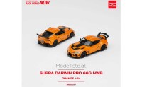 PR640077 Pop Race 1/64 Toyota Supra Darwin Pro (66g) NWB, orange