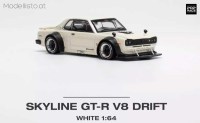 PR640113 Pop Race Skyline GT-R V8 Drift (Hakosuka) white