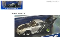 STW135 Street Weapon Porsche 911 RWB High Tail silber/schwarz