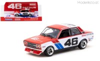 T64-052-71BRE46 1/64 Tarmac Works 1971 Datsun 510 BRE #46 John Morton Trans-Am 2.5 Championship