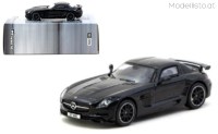 T64G-027-BK 1/64 Tarmac Works Mercedes-Benz SLS AMG Black Series, black met