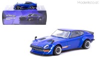 T64G-062-BL 1/64 Tarmac Works Nissan Fairlady Z (S30) Widebody designed by Jon Sibal, blue