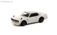 TC-T64G-043-WH 1/64 Tarmac Nissan Skyline 2000 GT-R (KPGC10) Special Edition, white