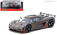 T64G-TL005-BCF Tarmac Works Koenigsegg Agera RS, black carbon fiber/red