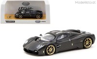 T64G-TL055-BCF 1/64 Tarmac Pagani Utopia Carbon Fiber Edition, black