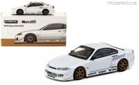 TC-T64G023WH 1/64 Tarmac Vertex Nissan Silvia S15, white met.