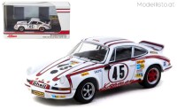 T64S-023-73LM45 Tarmac Works 1973 Porsche 911 Carrera RSR 2.8 24h Le Mans #45 Winner, white/red
